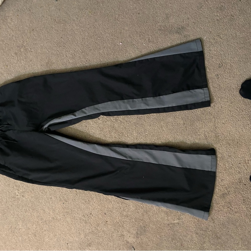 flared black sweats small